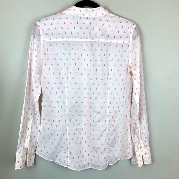 J Crew Factory The Perfect Shirt Anchor Print - Picture 5 of 7